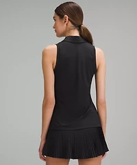Quick-Dry Sleeveless Polo Shirt *Straight Hem | Women's Shirts