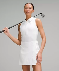 Quick-Dry Sleeveless Polo Shirt *Straight Hem | Women's Shirts