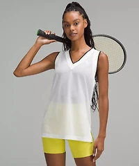 V-Neck Mesh Tennis Tank Top | Women's Sleeveless & Tops