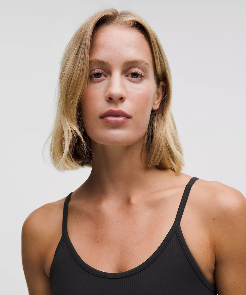 Wunder Train U-Neck Strappy Ribbed Tank Top *Light Support, A/B Cup | Women's Sleeveless & Tops