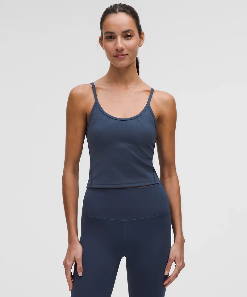 Wunder Train U-Neck Strappy Ribbed Tank Top *Light Support, A/B Cup | Women's Sleeveless & Tops
