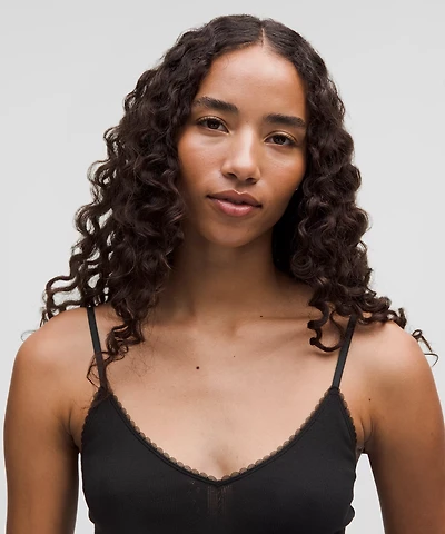 Cotton Pointelle Cropped Cami Tank Top | Women's Sleeveless & Tops