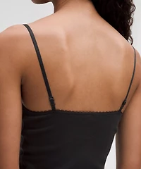 Cotton Pointelle Cropped Cami Tank Top | Women's Sleeveless & Tops
