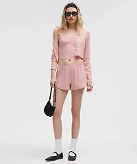 Cotton Pointelle Cropped Cami Tank Top