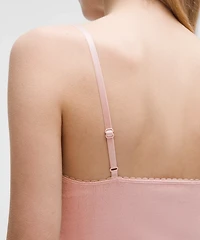 Cotton Pointelle Cropped Cami Tank Top