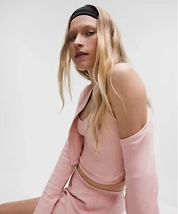 Cotton Pointelle Cropped Cami Tank Top