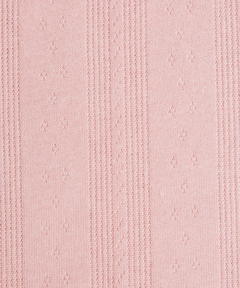 Cotton Pointelle Cropped Cami Tank Top