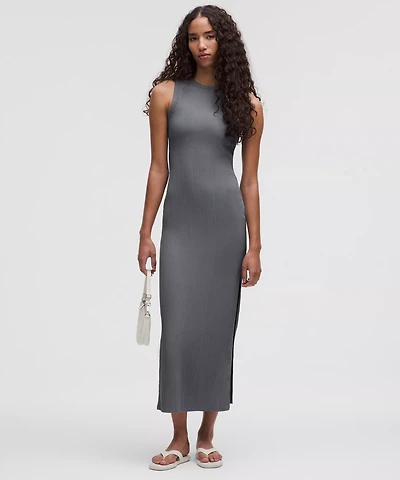 Sleeveless Pleated Stretch Maxi Dress | Women's Dresses