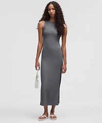 Sleeveless Pleated Stretch Maxi Dress | Women's Dresses