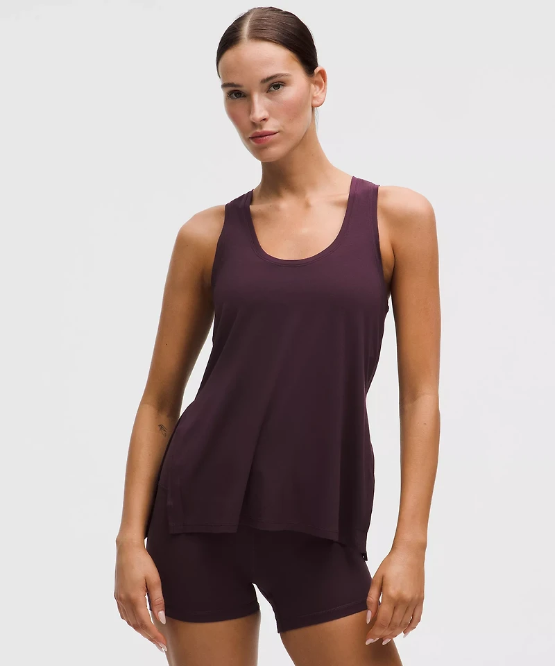 SilkAppeal Side-Slit Tank Top