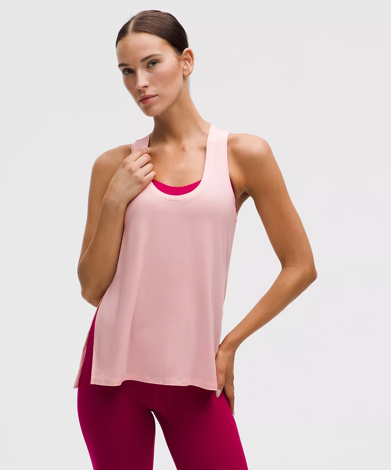 SilkAppeal Side-Slit Tank Top