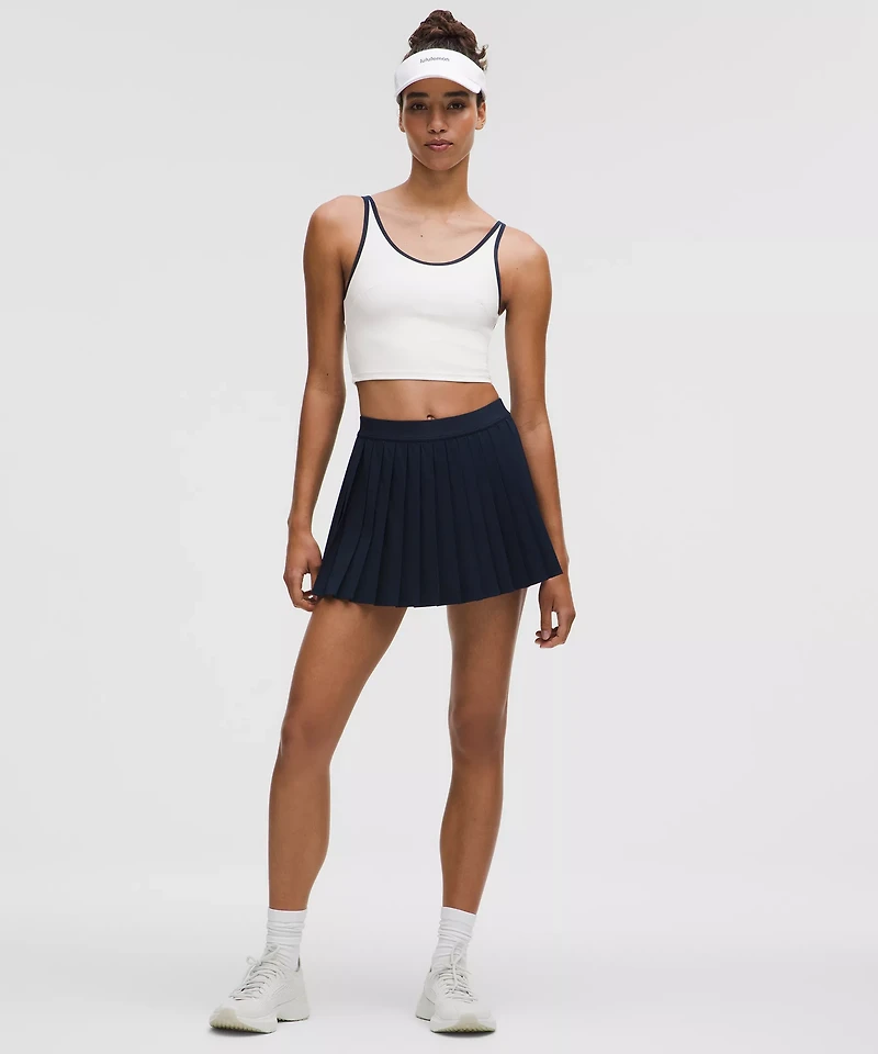 Scoop-Neck Cutout Tennis Tank Top *Medium Support, B/C Cup | Women's Sleeveless & Tops