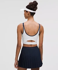 Scoop-Neck Cutout Tennis Tank Top *Medium Support, B/C Cup | Women's Sleeveless & Tops