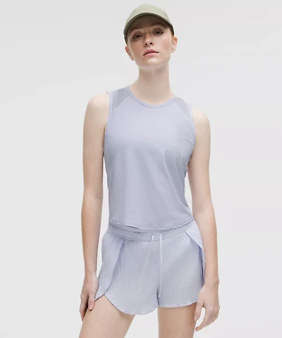 Sculpt Cropped Cross-Vent Tank Top | Women's Sleeveless & Tops