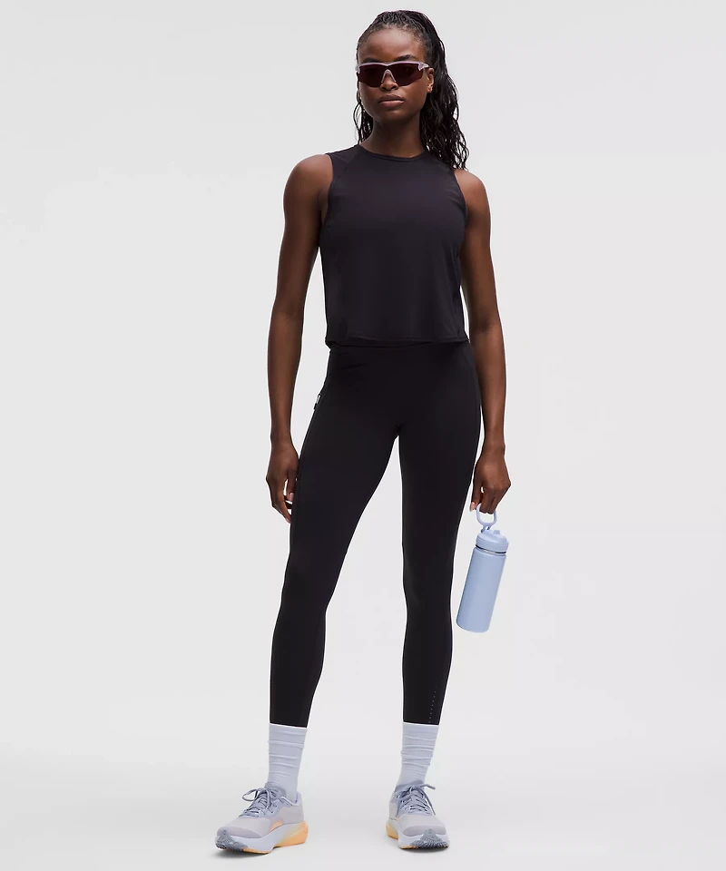 Sculpt Cropped Cross-Vent Tank Top | Women's Sleeveless & Tops