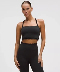 Nulu Ruffle-Trim Cropped Tank Top | Women's Sleeveless & Tops