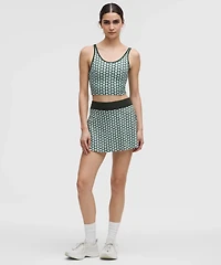 Scoop-Neck Cutout Tennis Tank Top *Medium Support, B/C Cup | Women's Sleeveless & Tops