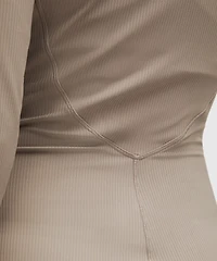 All Aligned Ribbed Long-Sleeve Henley Dress | Women's Dresses