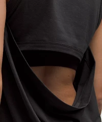 Cotton-Blend Open-Back Tank Top | Women's Sleeveless & Tops