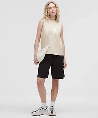 Cotton Jersey Stitch-Detail Tank Top | Women's Sleeveless & Tops