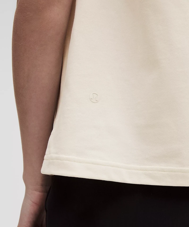 Cotton Jersey Stitch-Detail Tank Top | Women's Sleeveless & Tops