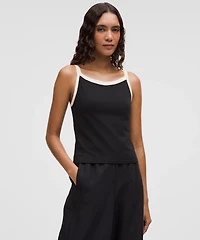 Organic Cotton High-Neck Ringer Tank Top | Women's Sleeveless & Tops