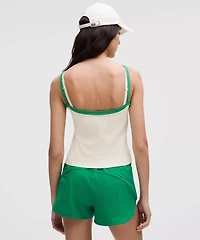 Organic Cotton High-Neck Ringer Tank Top | Women's Sleeveless & Tops