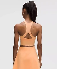 Scallop-Hem High-Neck Tennis Tank Top *Medium Support, B/C Cup | Women's Sleeveless & Tops