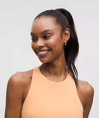 Scallop-Hem High-Neck Tennis Tank Top *Medium Support, B/C Cup | Women's Sleeveless & Tops