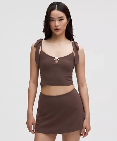 Nulu Bow-Detail Tank Top *Balletcore Set