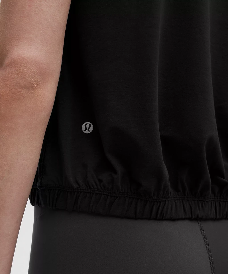 Jersey Training Elastic-Hem Tank Top | Women's Sleeveless & Tops