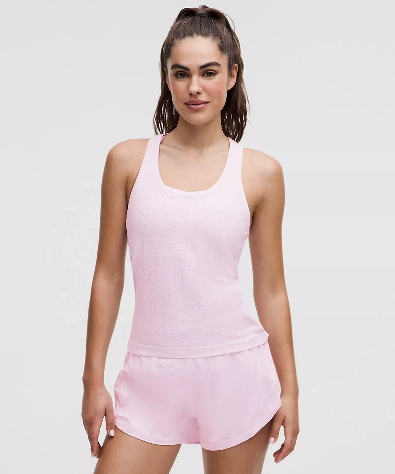 Swiftly Pointelle Racerback Tank Top *Waist Length | Women's Sleeveless & Tops