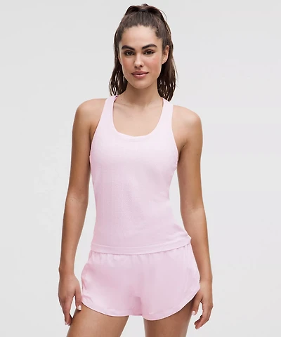 Swiftly Pointelle Racerback Tank Top *Waist Length | Women's Sleeveless & Tops