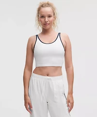 Scoop-Neck Cutout Tennis Tank Top *Medium Support, B/C Cup