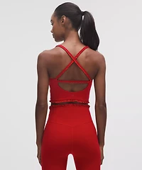 Nulu Ruffle-Trim Cropped Tank Top