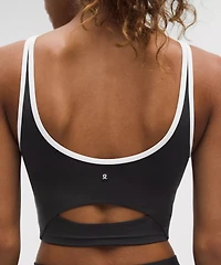 Scoop-Neck Cutout Tennis Tank Top *Medium Support, B/C Cup