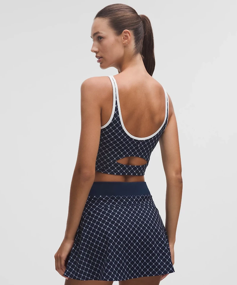 Scoop-Neck Cutout Tennis Tank Top *Medium Support, B/C Cup | Women's Sleeveless & Tops