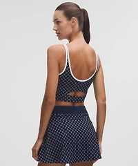 Scoop-Neck Cutout Tennis Tank Top *Medium Support, B/C Cup | Women's Sleeveless & Tops