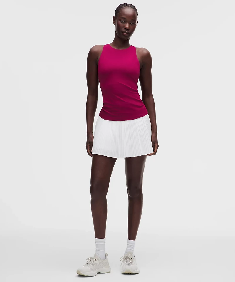 Racerback High-Neck Tennis Tank Top *B/C Cup