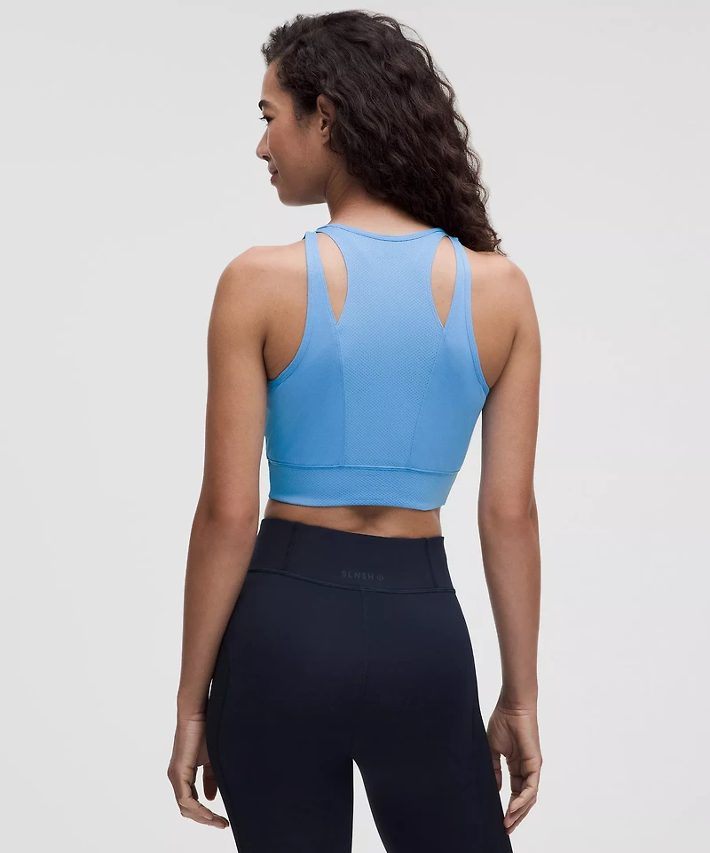 Mesh Cut-Out Cropped Tank Top *SLNSH Collection