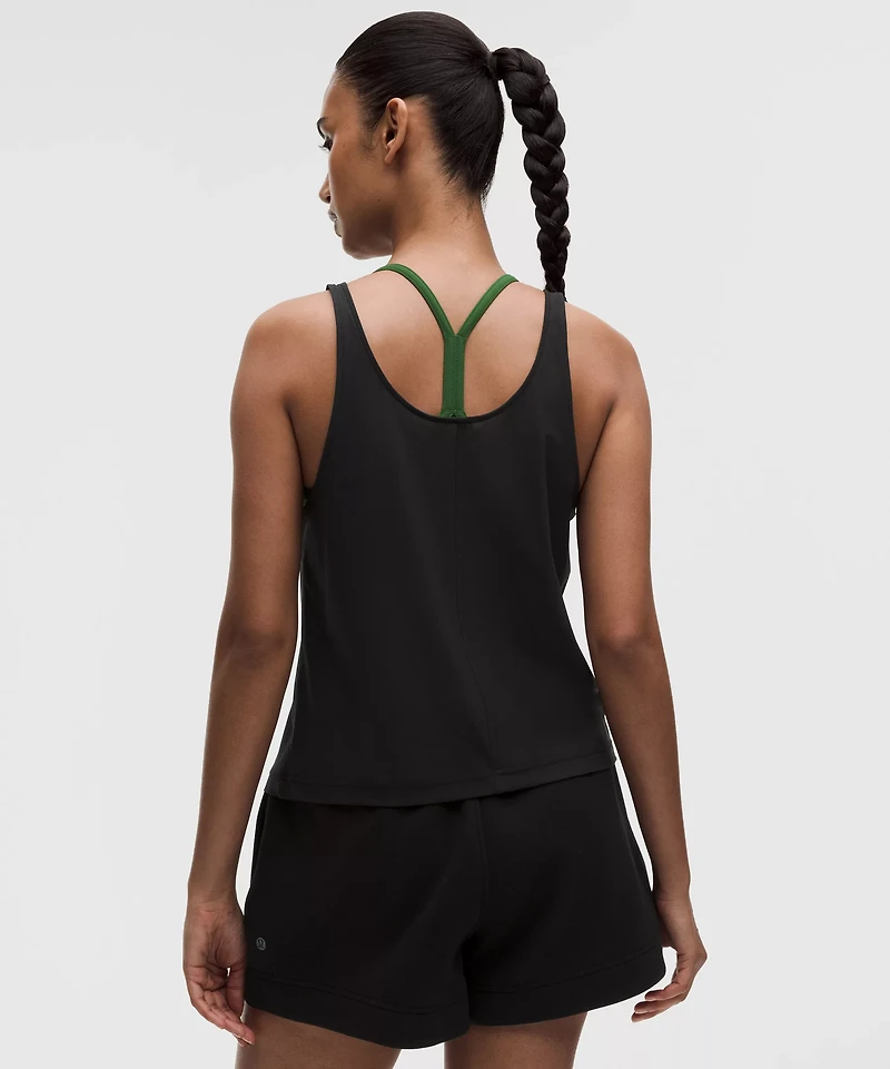Stretch Mesh Relaxed-Fit Tank Top