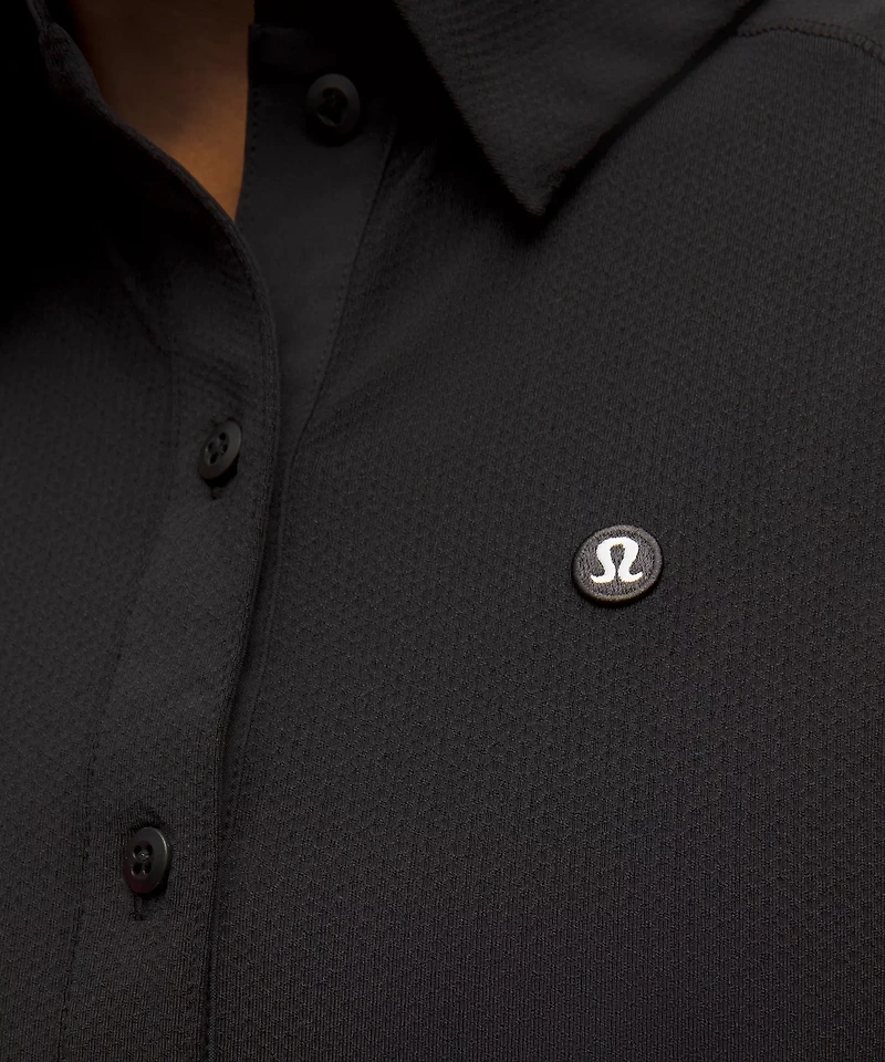 Quick-Dry Sleeveless Polo Shirt *Straight Hem