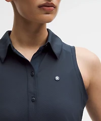 Quick-Dry Sleeveless Polo Shirt *Straight Hem