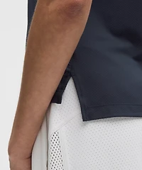 Quick-Dry Sleeveless Polo Shirt *Straight Hem