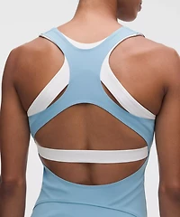 Layered-Effect Racerback Tennis Dress *Contrast