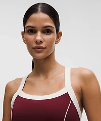 Wunder Train Piped Strappy Tank Top *Light Support, B/C Cup