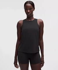 Silky High-Neck Yoga Tank Top
