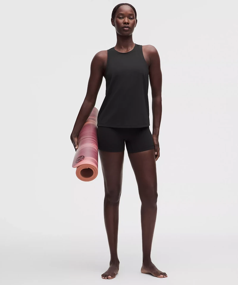 Silky High-Neck Yoga Tank Top