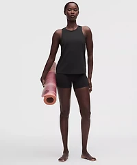 Silky High-Neck Yoga Tank Top