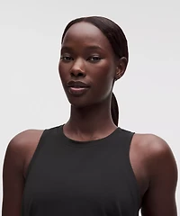 Silky High-Neck Yoga Tank Top